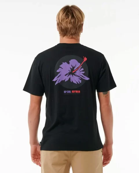 Rip Curl Mens Tees & Tanks Surf Revival Hoffman Hibiscus Tee - Image 3
