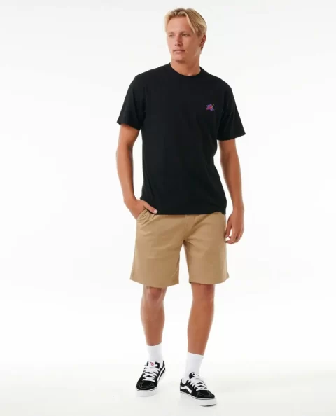 Rip Curl Mens Tees & Tanks Surf Revival Hoffman Hibiscus Tee - Image 4