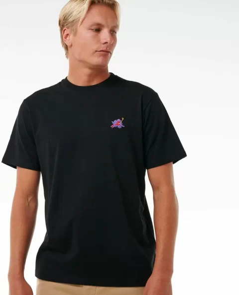 Rip Curl Mens Tees & Tanks Surf Revival Hoffman Hibiscus Tee
