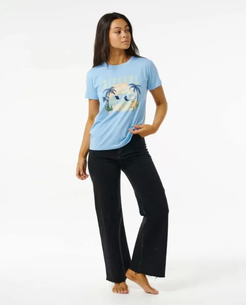 Rip Curl Paradise Palms Standard Tee Women Tees & Tanks - Image 4