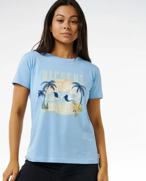 Rip Curl Paradise Palms Standard Tee Women Tees & Tanks