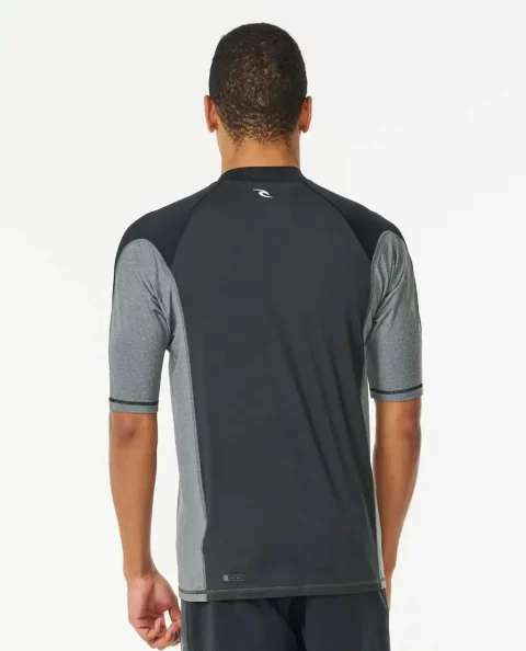 Rip Curl Rash Guards Drive Uv Short Sleeve Rash Vest Mens - Image 2