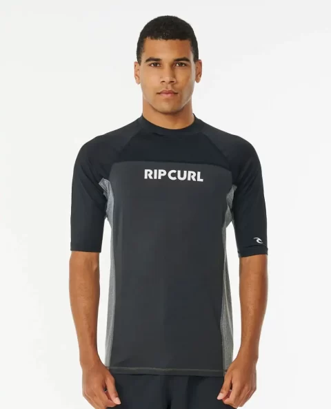 Rip Curl Rash Guards Drive Uv Short Sleeve Rash Vest Mens
