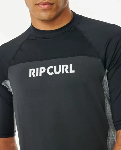 Rip Curl Rash Guards Drive Uv Short Sleeve Rash Vest Mens - Image 5