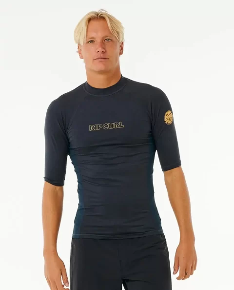 Rip Curl Rash Guards Mens Dawn Patrol Uv Short Sleeve Rash Guard