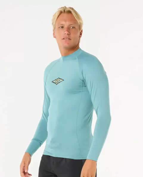 Rip Curl Rash Guards Mens Raw Energy Upf Perf Long Sleeve Rash Guard - Image 2