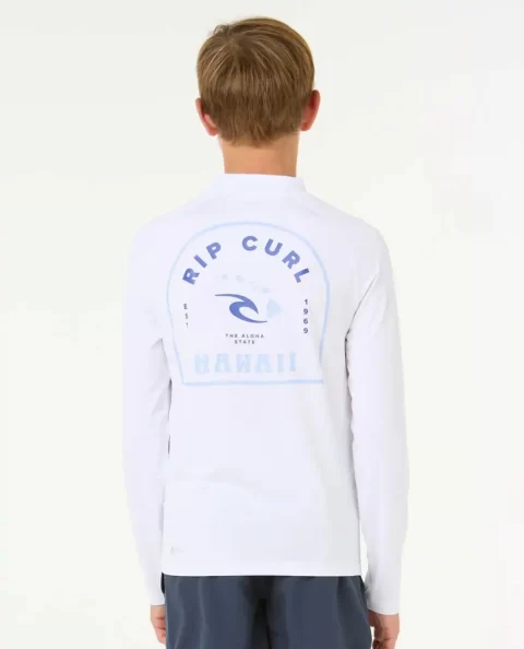 Rip Curl Rash Guards & Vest Kids Island Vibe Upf Long Sleeve - Image 3