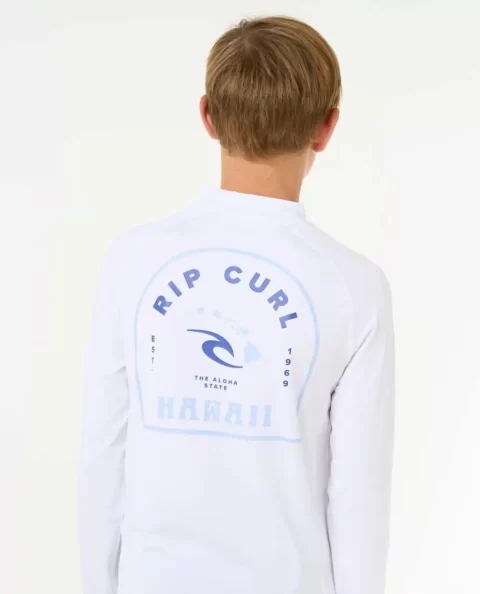 Rip Curl Rash Guards & Vest Kids Island Vibe Upf Long Sleeve - Image 5