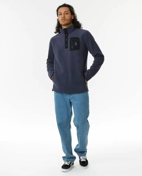Rip Curl Search Polar Fleece Crew Hoodies & Fleece Mens - Image 4