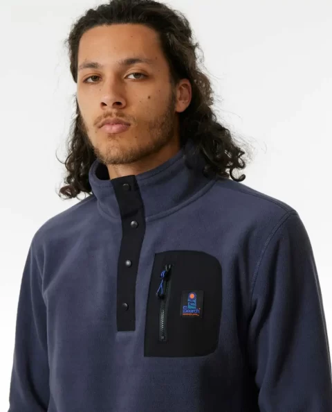 Rip Curl Search Polar Fleece Crew Hoodies & Fleece Mens