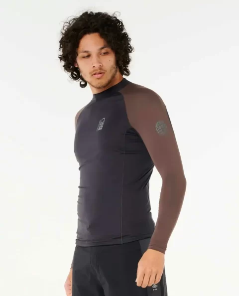 Rip Curl Search Upf Performance Long Sleeve Rash Guard Mens Rash Guards - Image 3