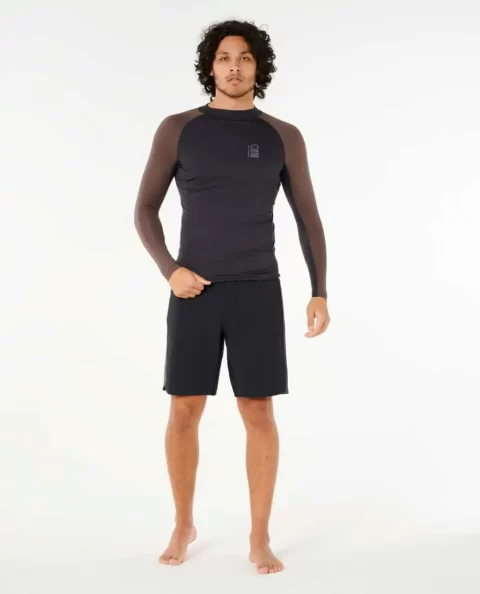 Rip Curl Search Upf Performance Long Sleeve Rash Guard Mens Rash Guards - Image 4