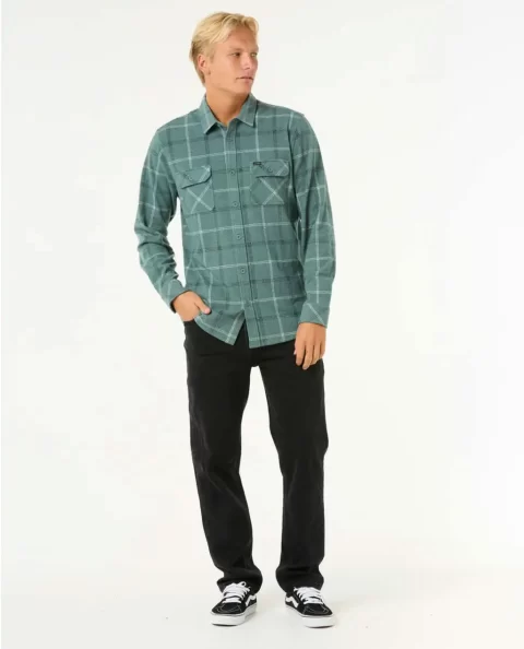 Rip Curl Shirts & Flannels Grid Long Sleeve Shirt Mens - Image 4
