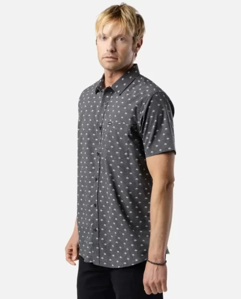 Rip Curl Shirts & Flannels Mens Fun Times Tech Short Sleeve Shirt - Image 3