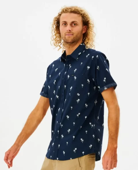 Rip Curl Shirts & Flannels Mens Paradise Palms Short Sleeve Shirt - Image 2