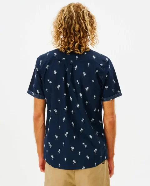 Rip Curl Shirts & Flannels Mens Paradise Palms Short Sleeve Shirt - Image 3
