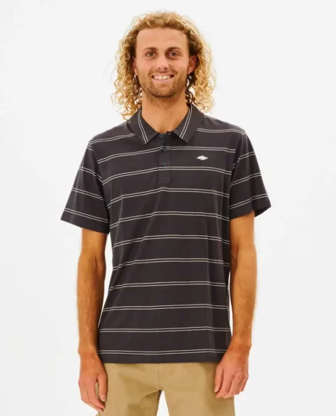 Rip Curl Shirts & Flannels Plain Stripe Polo Mens - Image 4
