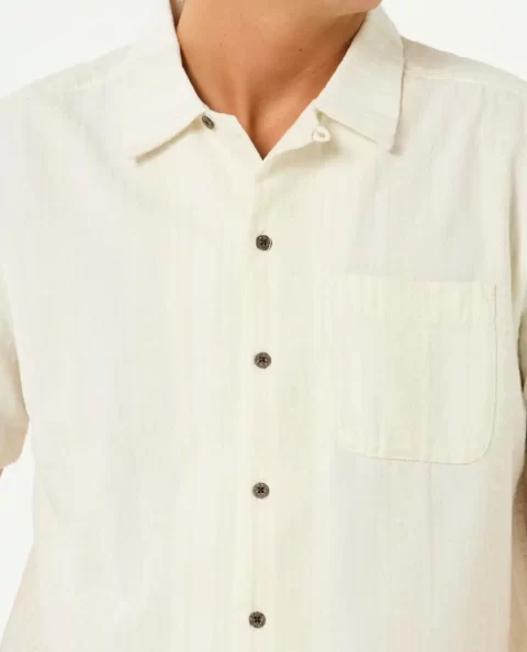 Rip Curl Shirts & Flannels Raw Energy Stripe Short Sleeve Shirt Mens - Image 5