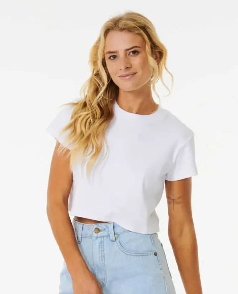 Rip Curl Skirts Women Classic Ribbed Tee - Image 5