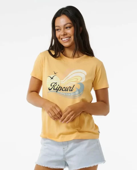 Rip Curl Sun Waves Standard Tee Women Tees & Tanks - Image 2