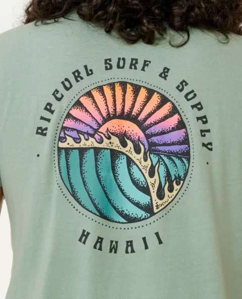 Rip Curl Tees & Tanks Mens Hawaii Sunsets Tee - Image 5
