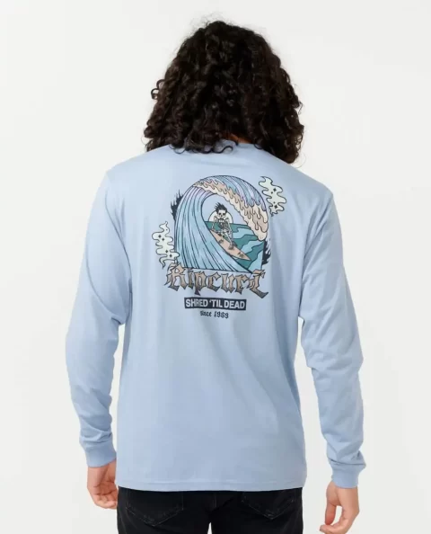 Rip Curl Tees & Tanks Mens Shred Til Long Sleeve Tee - Image 3