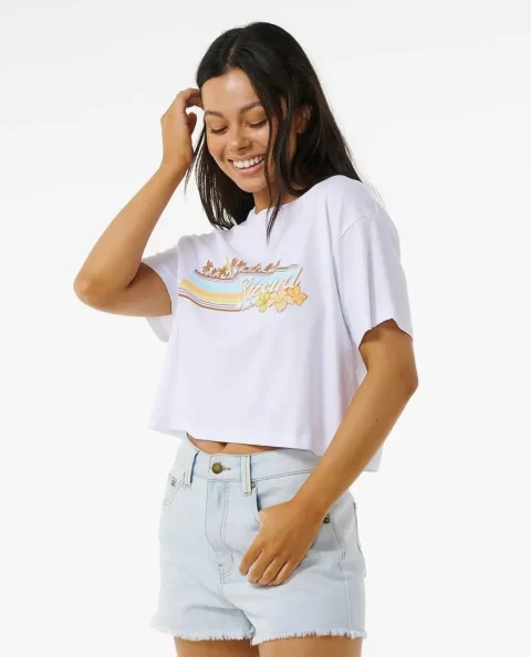 Rip Curl Tees & Tanks Women Sunset Crop Tee - Image 2