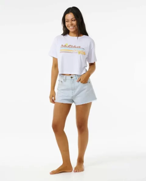 Rip Curl Tees & Tanks Women Sunset Crop Tee - Image 4