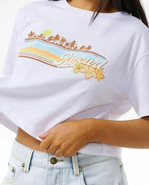 Rip Curl Tees & Tanks Women Sunset Crop Tee - Image 5