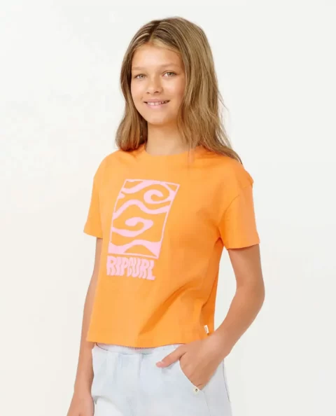 Rip Curl Tops & Tees Kids Sun Sol Logo Crop Tee - Image 2