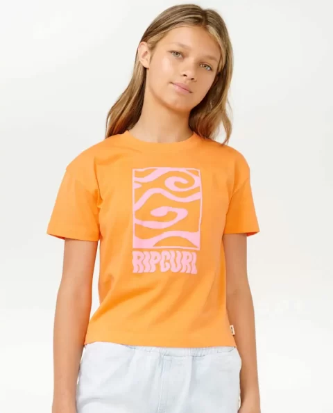 Rip Curl Tops & Tees Kids Sun Sol Logo Crop Tee
