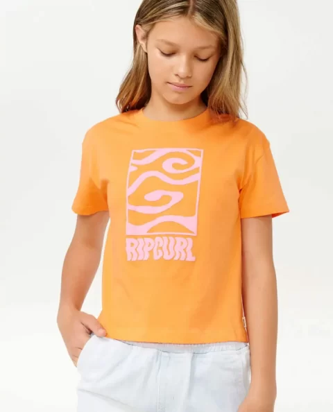 Rip Curl Tops & Tees Kids Sun Sol Logo Crop Tee - Image 5