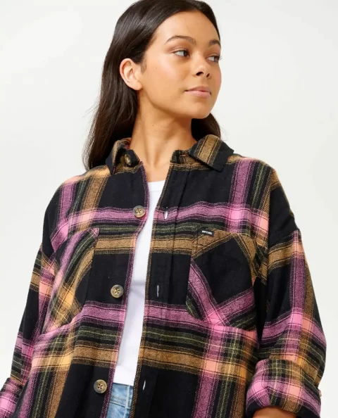 Rip Curl Women Beach Party Flannel Shirt Shirts & Tops