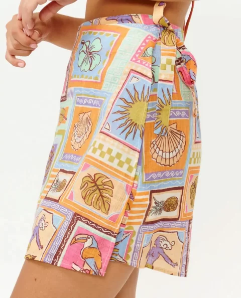 Rip Curl Women Beach Party Wrap Skirt Bikini Tops - Image 5
