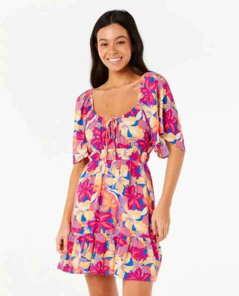 Rip Curl Women Dresses & Rompers Es Vedra Mini Short Sleeve Dress