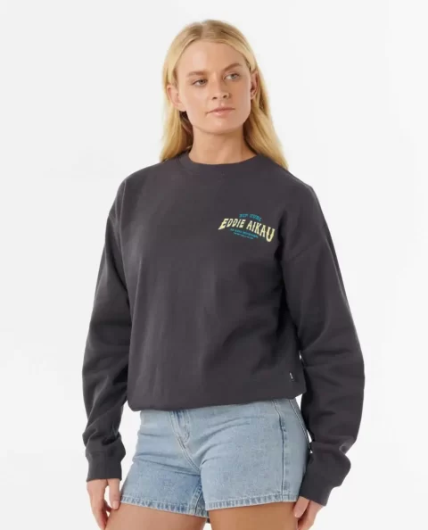 Rip Curl Women Eddie Would Go The Bay Crew Hoodies & Fleece - Image 3