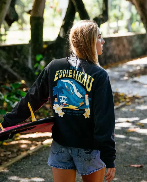 Rip Curl Women Eddie Would Go The Bay Crew Hoodies & Fleece
