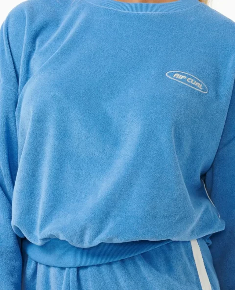 Rip Curl Women High Tide Terry Crew Hoodies & Fleece - Image 5