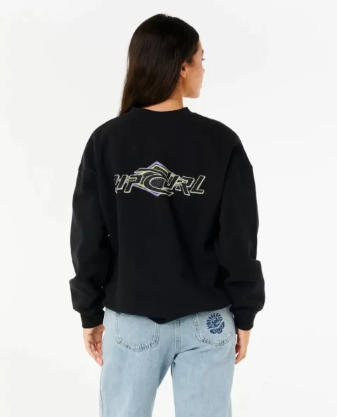 Rip Curl Women Hoodies & Fleece Neon Diamond Heritage Crew - Image 2