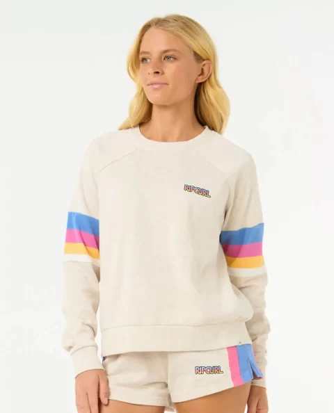 Rip Curl Women Las Dalias Raglan Crew Hoodies & Fleece - Image 2