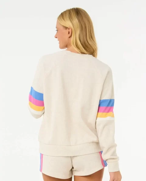 Rip Curl Women Las Dalias Raglan Crew Hoodies & Fleece - Image 3