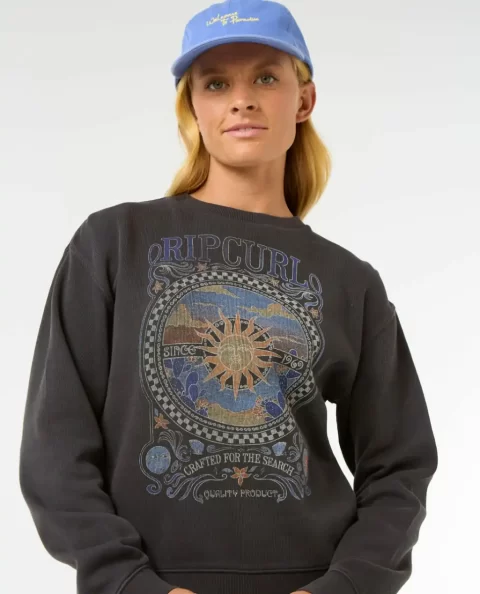 Rip Curl Women Luna Relaxed Crew Hoodies & Fleece