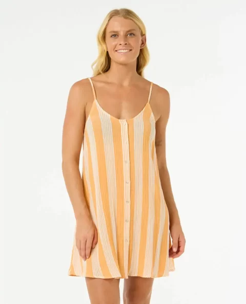 Rip Curl Women Swimwear Premium Surf Stripe Cover Up Dress