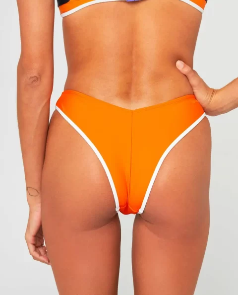 Rip Curl Women Victoria Vergara 80'S Hi Leg Skimpy Coverage Bikini Bottom Bikini Bottoms - Image 3