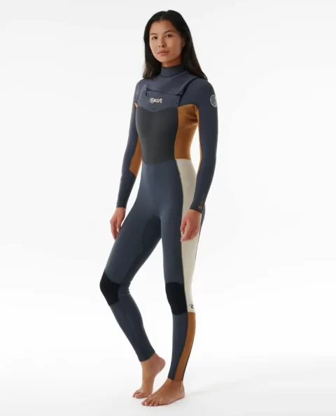 Rip Curl Womens Dawn Patrol Chest Zip 3/2 Wetsuit Fullsuits Women - Image 3