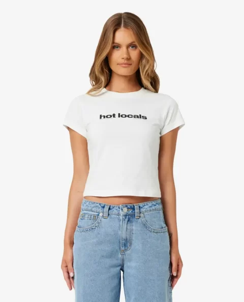 Rip Curl X Abrand Hot Locals Baby Tee Women Tees & Tanks - Image 4