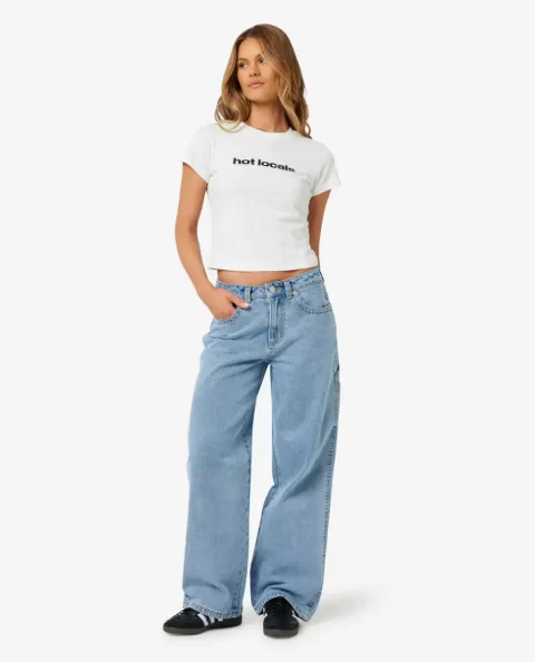 Rip Curl X Abrand Hot Locals Baby Tee Women Tees & Tanks - Image 5