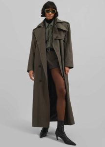 Rolen Hot Pants - Dark Olive Women The Frankie Shop Green Bottoms - Image 3