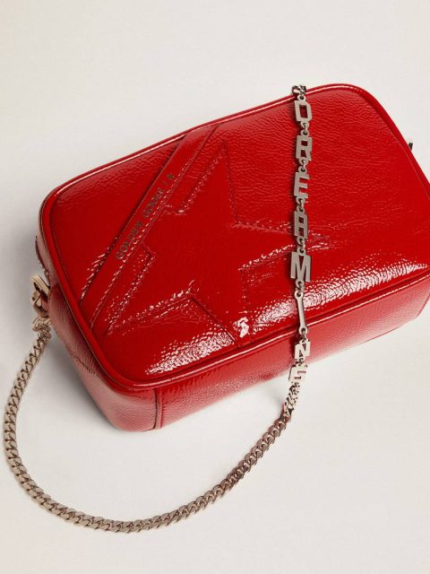 Ruby Red Women's Mini Star Bag In Red Painted Leather With Tone-On-Tone Star Women Crossbody Bags Golden Goose - Image 5