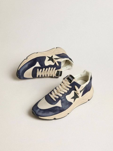 Running Sole Golden Goose Men Men’s Running Sole In Black And Beige Nappa Leather With Black Star And Heel Tab - Image 2
